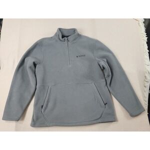 Alaskan Hardgear Duluth Jacket Men's L Gray 1/4 Zip Pullover Fleece Sweater‎ EUC